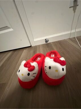Hello Kitty Red and White Plush Kids Footies